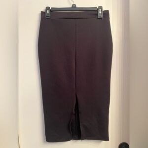 Charlotte Russe Black Midi Pencil Skirt